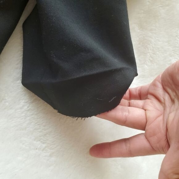 Express Design Studio womens Black Blazer Sz 6 small embroidered 2 buttons fair - Picture 14 of 15